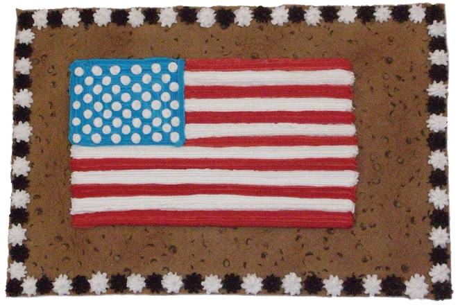 Order US Flag - HS2502  food online from Great American Cookies store, Richmond on bringmethat.com