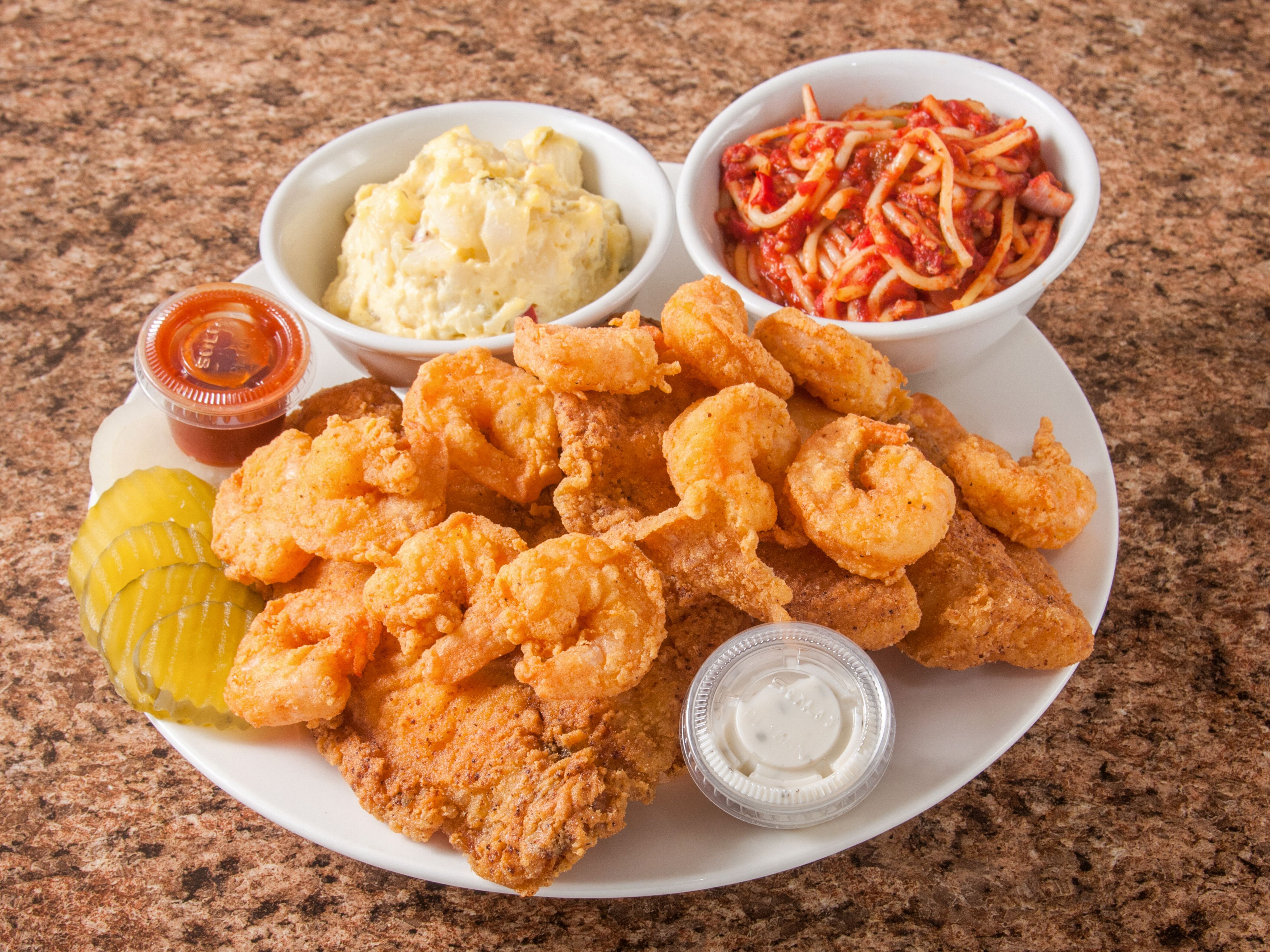 Order Combo Dinner food online from Get N' Go Fish store, Omaha on bringmethat.com