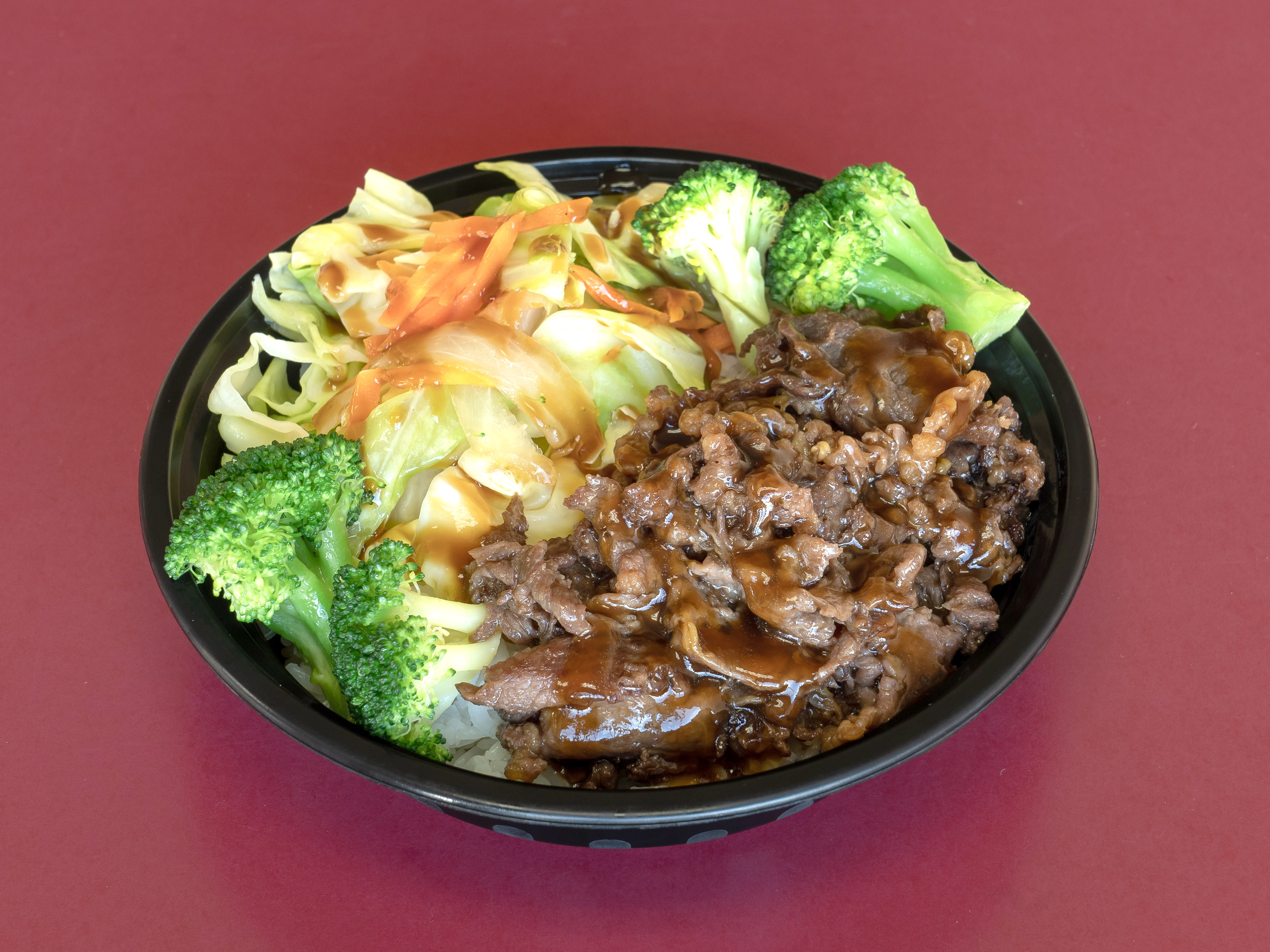 Order 42. Beef Teriyaki Bowl food online from Triquest Cafe store, Irvine on bringmethat.com