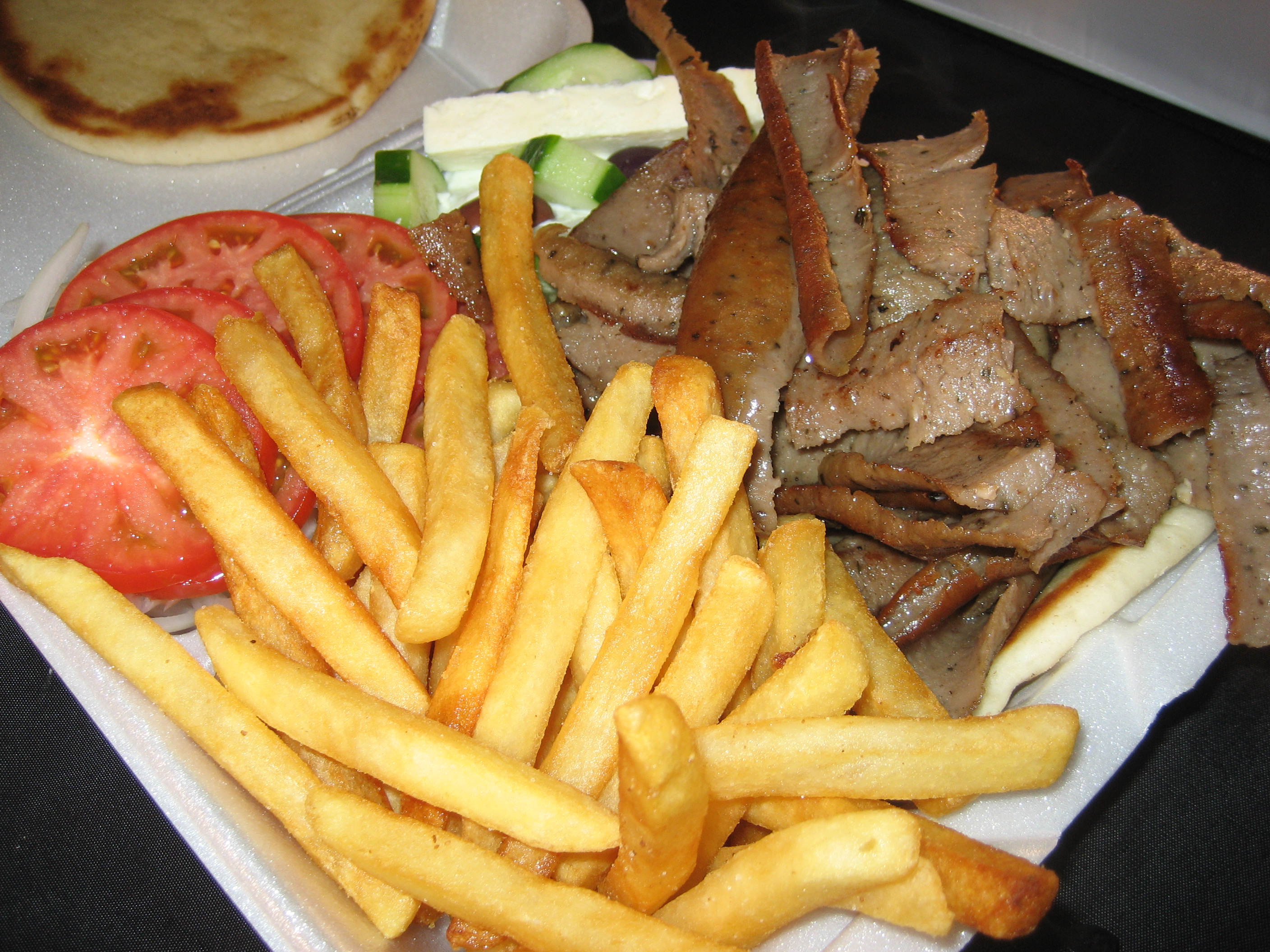 Order Gyro Plate food online from George's hot dogs store, Chicago on bringmethat.com