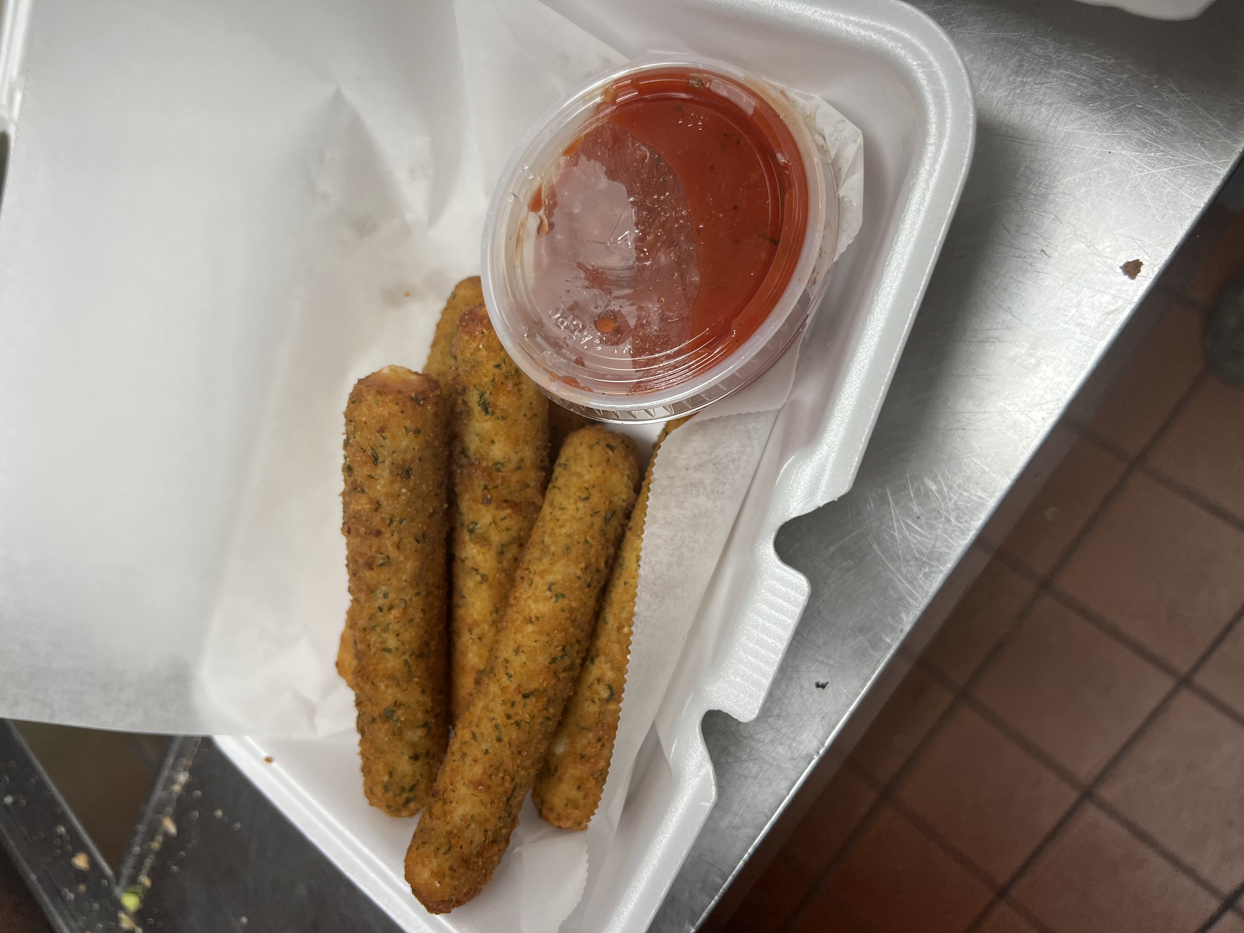 Order Mozzarella Sticks food online from Luisa's Italian Pizzeria store, Manchester on bringmethat.com