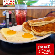 Order Pancakes with 2 Eggs Any Style food online from Kellogg's diner store, Brooklyn on bringmethat.com