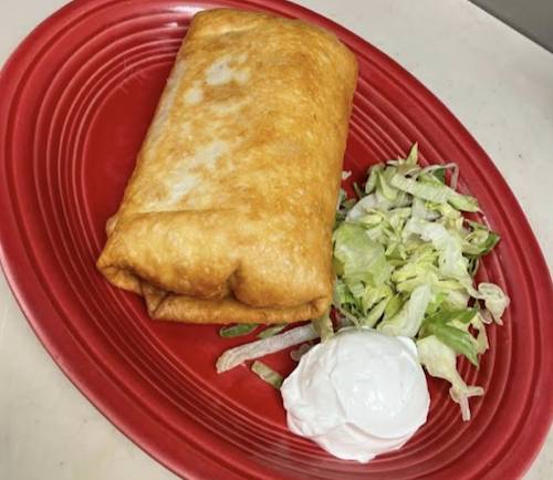 Order Chimichanga food online from Tios Mexican Cafe store, Columbia on bringmethat.com