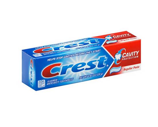 Order Crest® Fluoride Anticavity Toothpaste Regular .85 oz food online from Rebel store, North Las Vegas on bringmethat.com