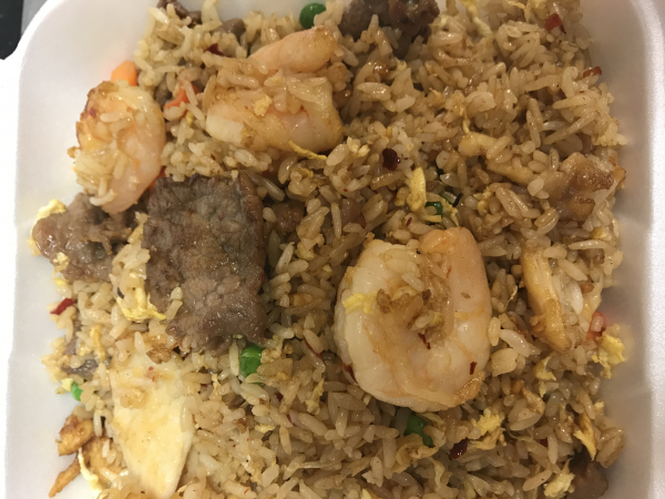 Order Large Combination Fried Rice food online from XO Chinese Food store, Las Vegas on bringmethat.com