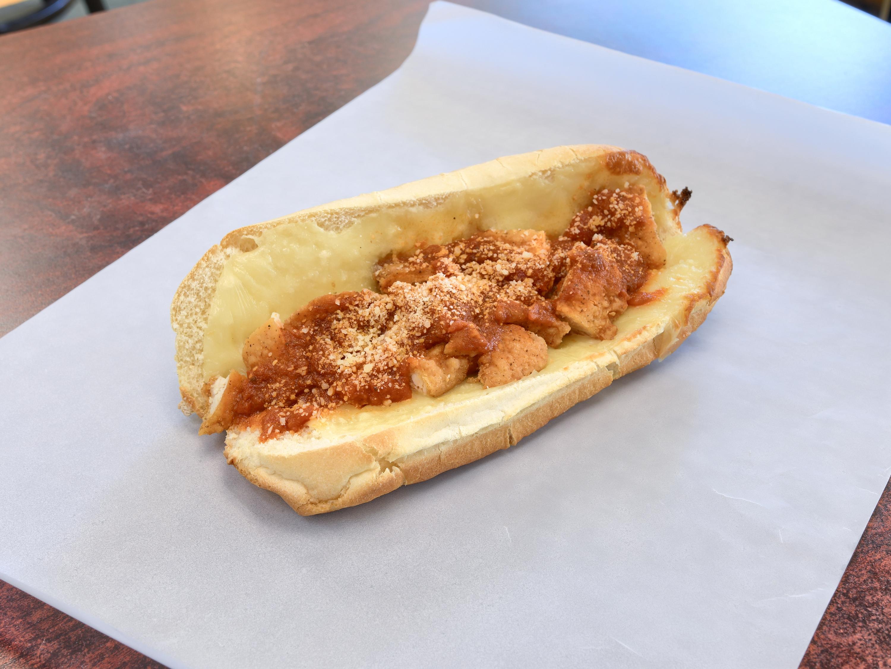 Order Chicken Parmesan Sub food online from Homestead Grocery & Deli store, Amherst on bringmethat.com