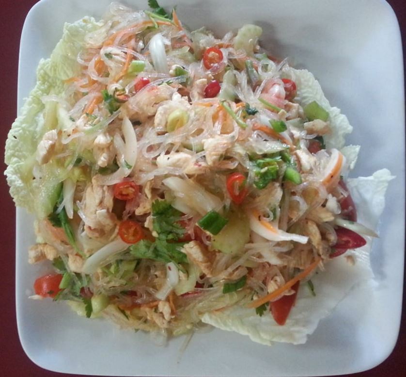 Order Yum Woon Sen Salad food online from Thai Lily Cafe store, Houston on bringmethat.com