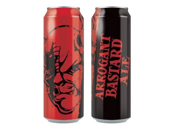 Order Arrogant Bastard Ale - 19.2oz Can food online from Rayan Discount Liquors store, CHICAGO on bringmethat.com