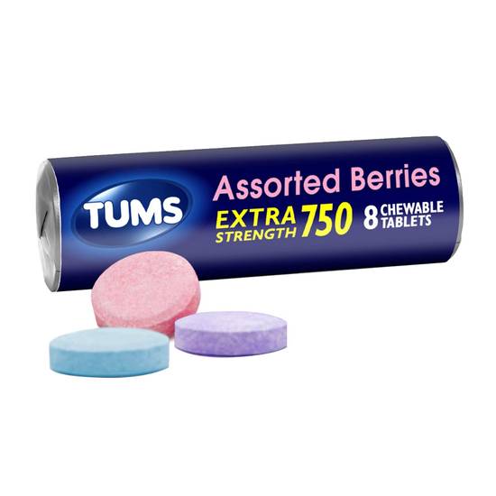 Order Tums Assorted Berries Antacid 8 tablets food online from Sheetz store, Columbus on bringmethat.com