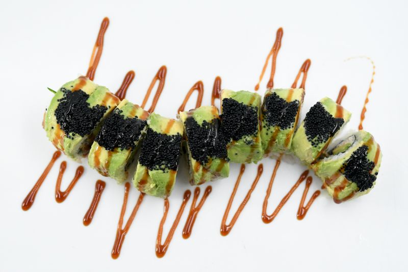 Order Caterpillar Roll food online from Sushi Freak Las Cruces store, Las Cruces on bringmethat.com