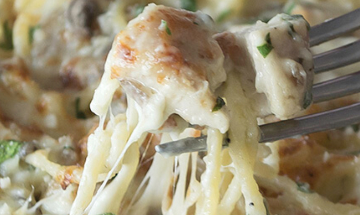 Order Baked Chicken Tetrazzini food online from Nancy Pizza store, Roselle on bringmethat.com