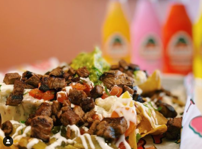 Order Nachos with Carne Asada food online from Taqueria Rendon store, Northfield on bringmethat.com