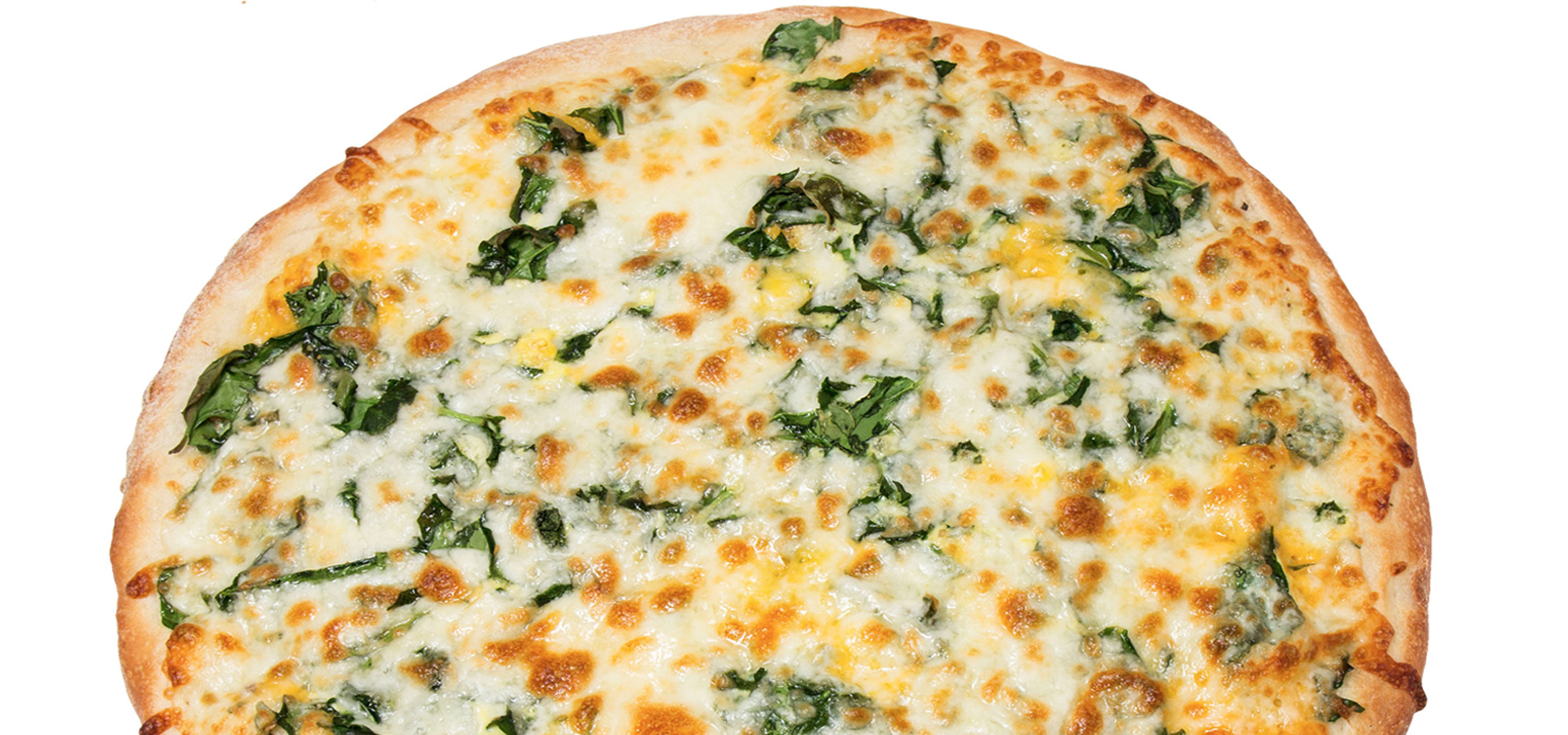 Order Spinach Egg & Cheese Breakfast Pizza food online from Perri's Pizzeria store, Rochester on bringmethat.com