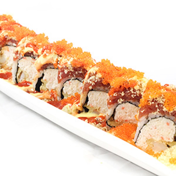 Order Angry Bird Roll food online from Sushi Plus store, Redwood City on bringmethat.com
