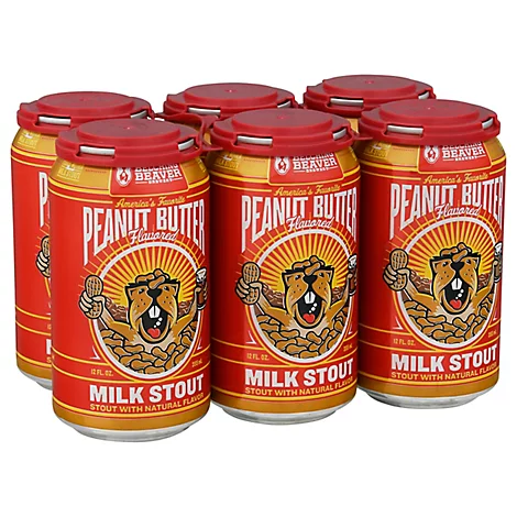 Order Belching Beaver Peanut Butter Milk Stout Beer 6 pack cans food online from Mirage Wine & Liquor store, Palm Springs on bringmethat.com