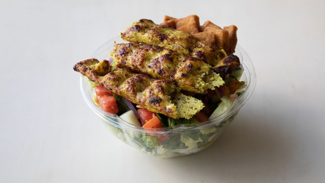 Order Ground Chicken (Kofta) Salad food online from Zaitoon Kitchen store, Latham on bringmethat.com