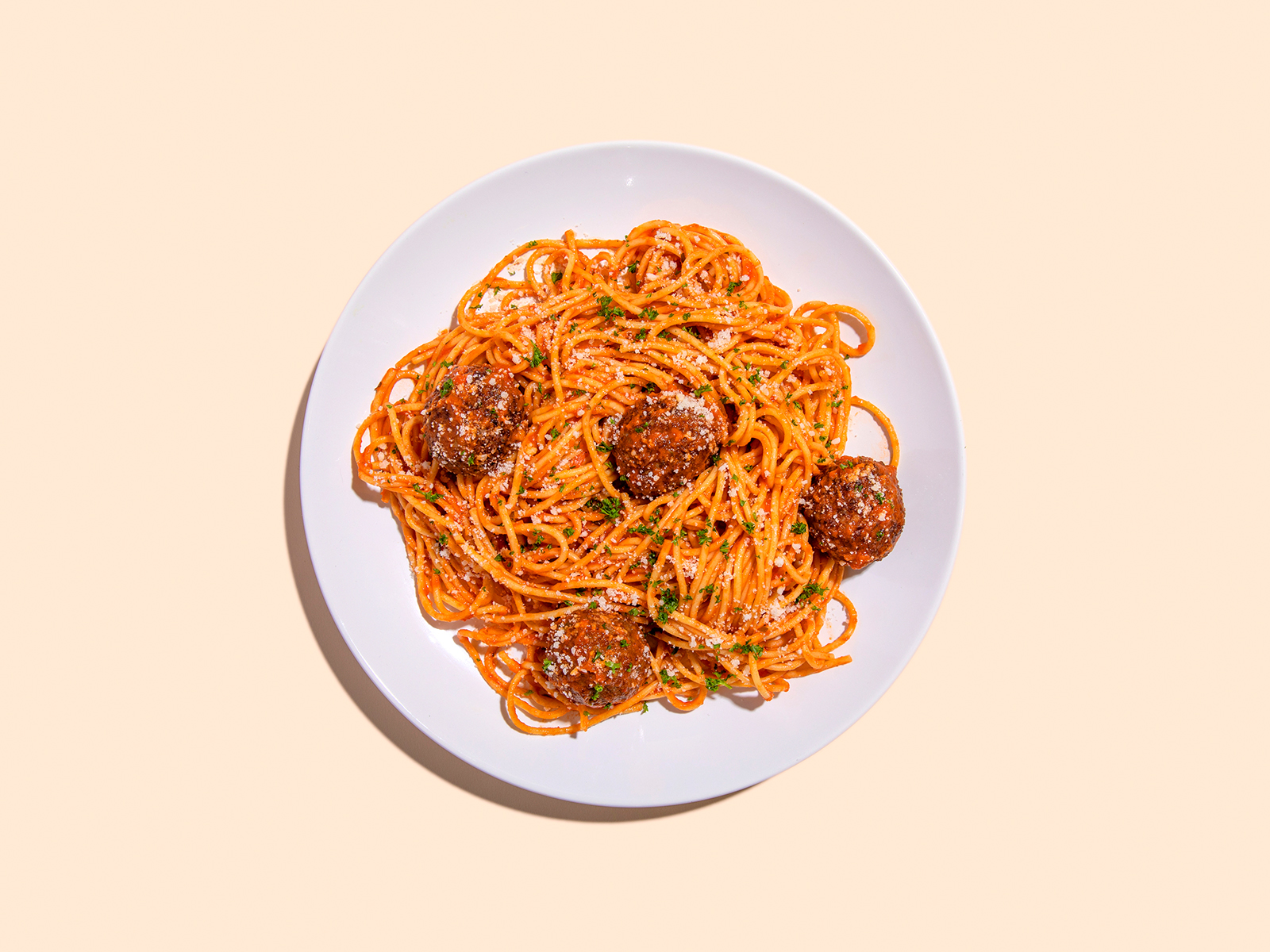 Order Spaghetti and Meatballs food online from Ma's Meatballs store, Floral Park on bringmethat.com