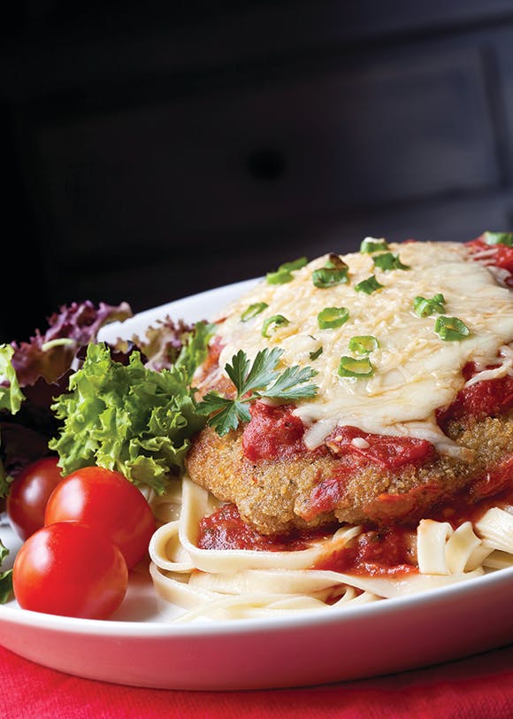 Order Chicken Parmigiana - Entrees food online from Anthony's Pizza VII store, Martinsburg on bringmethat.com