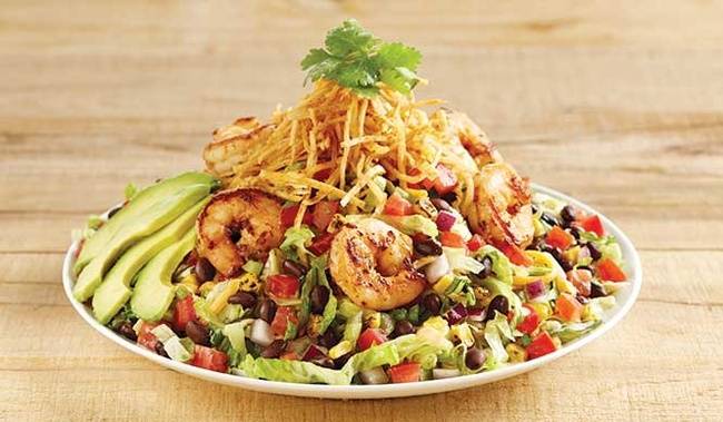 Order Southwest Avocado Shrimp Salad food online from Marie callender's store, Modesto on bringmethat.com