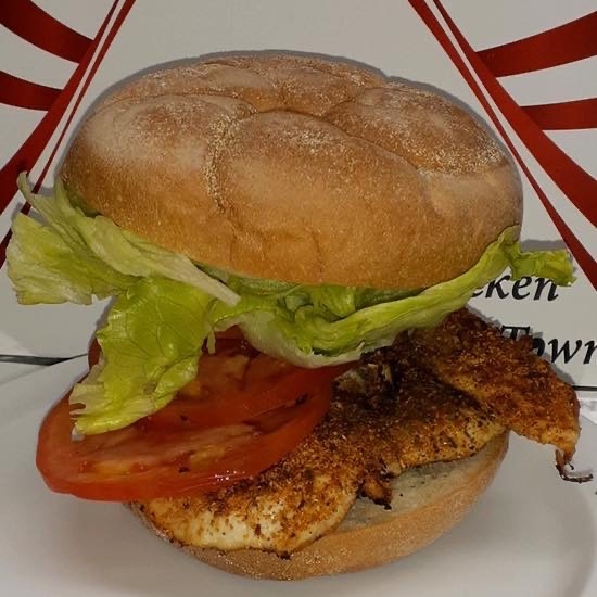 Order Grill Cajun Chicken Sandwich food online from Anthony's Chicken & Grill store, Hightstown on bringmethat.com
