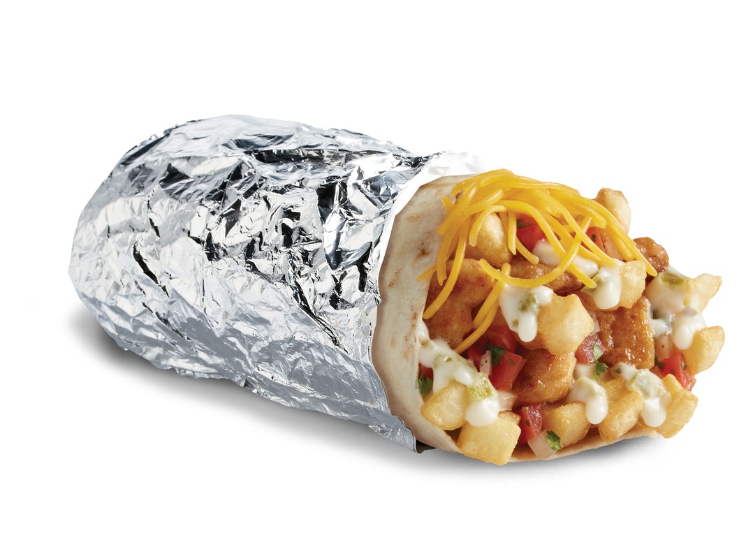 Order Epic Loaded Queso Burrito food online from Del Taco store, San Diego on bringmethat.com