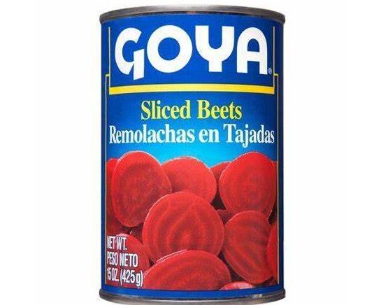 Order Goya sliced Beets (15 oz) food online from Ctown Supermarkets store, Uniondale on bringmethat.com