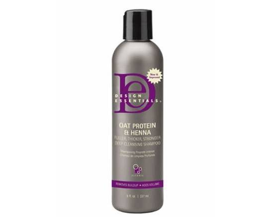 Order Design Essential Oat Protein & Henna Deep Cleansing Shampoo 8 fl oz food online from iDa Beauty Supply Store store, Middletown on bringmethat.com