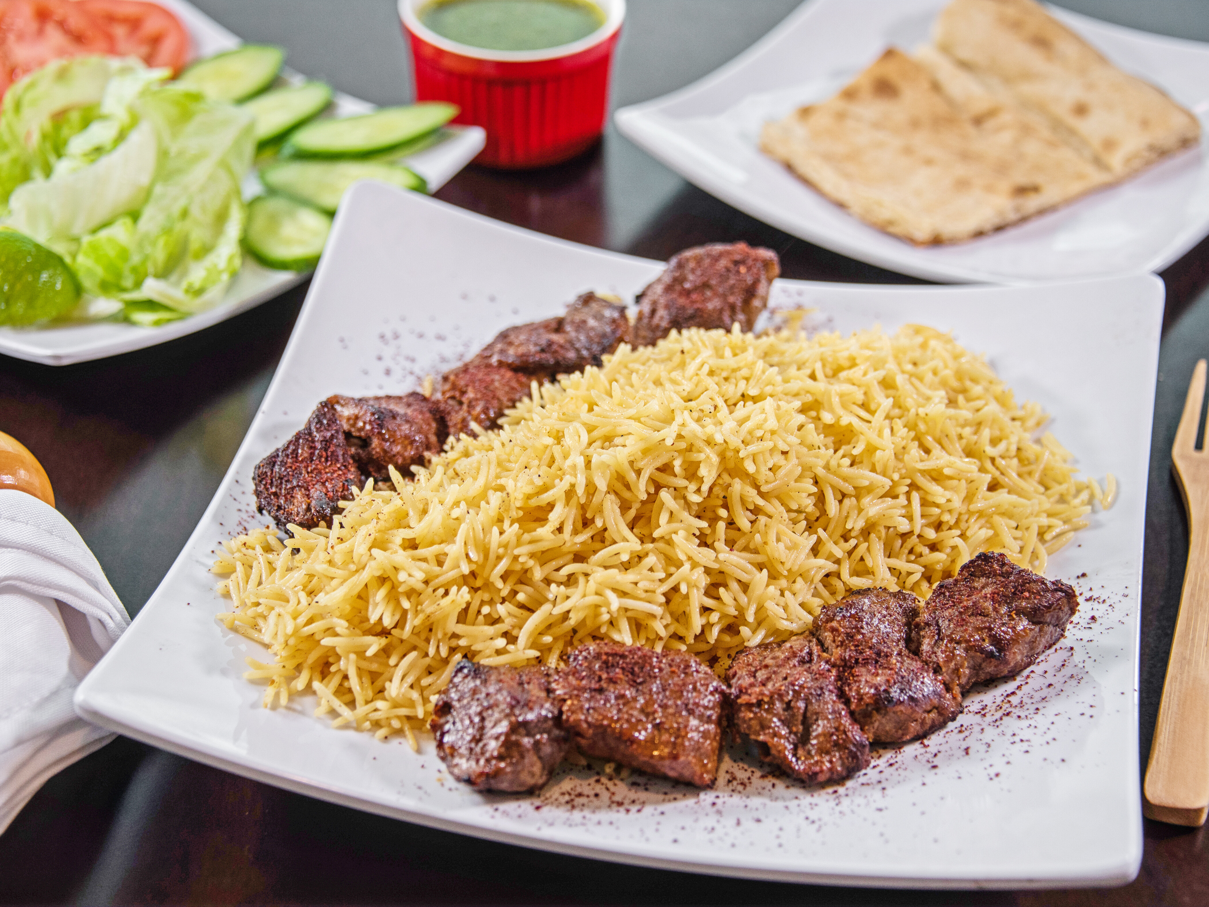 Order Beef Tikka Kabob food online from Kabul Kabob House store, El Cajon on bringmethat.com