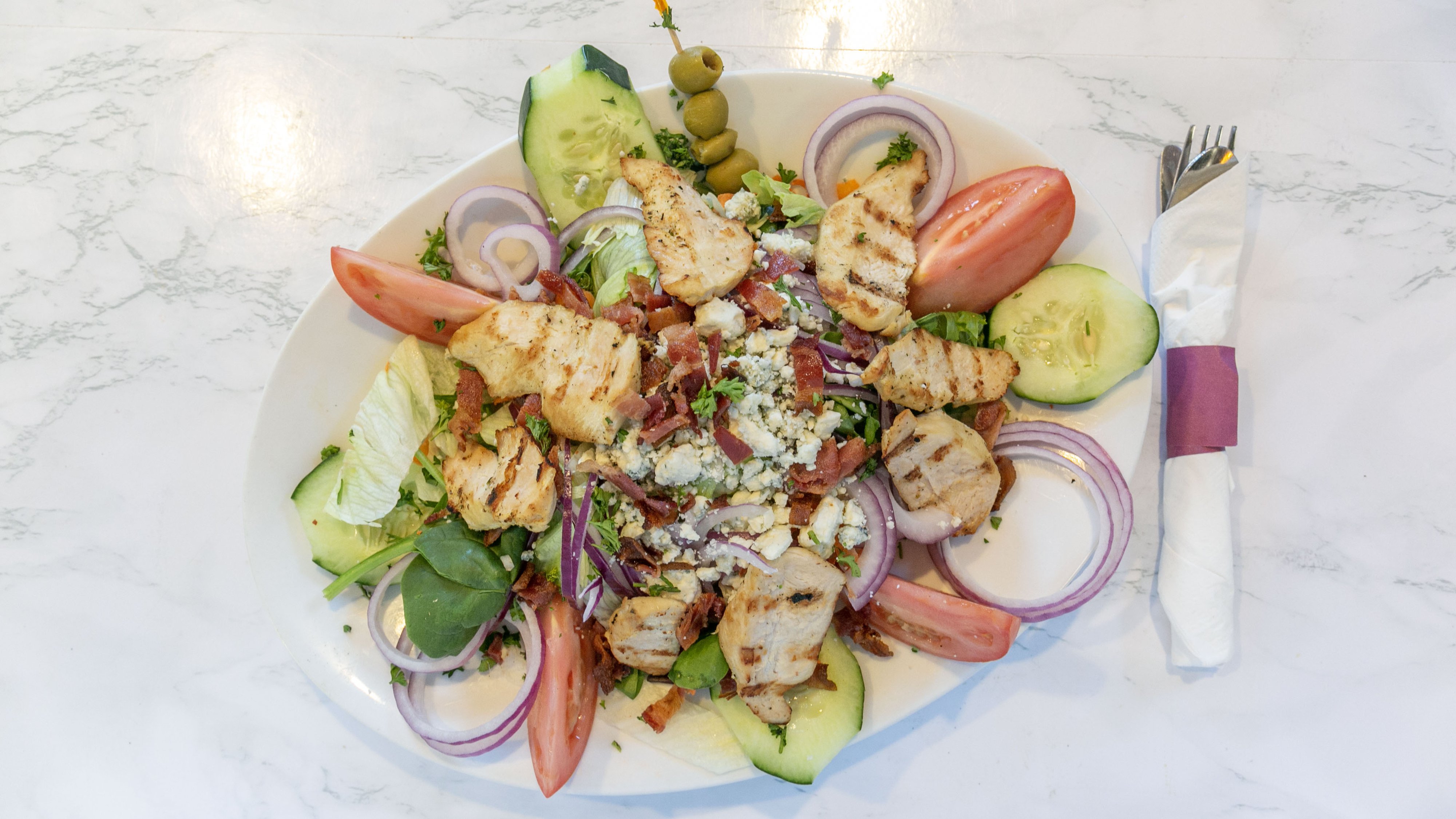 Order Perfect Cobb Salad food online from Liberty Bell Diner Restaurant store, Philadelphia on bringmethat.com