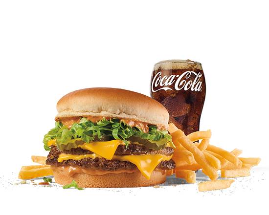 Order Large Double Bonus Jack Combo food online from Jack in the Box store, Maricopa on bringmethat.com