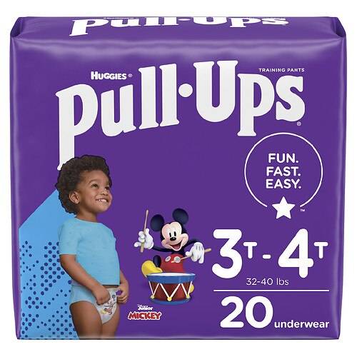 Order Huggies Pull-Ups Boys' Night-Time Potty Training Pants Size 5 3T - 4T - 20.0 ea food online from Walgreens store, Cumberland on bringmethat.com