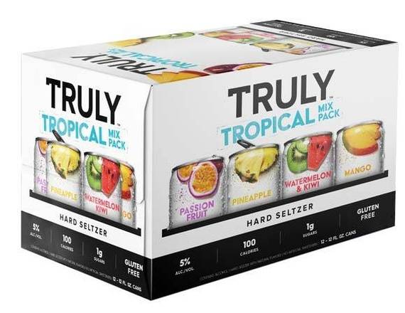 Order Truly Tropical Mix - 12 Pack Cans  food online from Divine Wine and Spirits store, San Diego on bringmethat.com