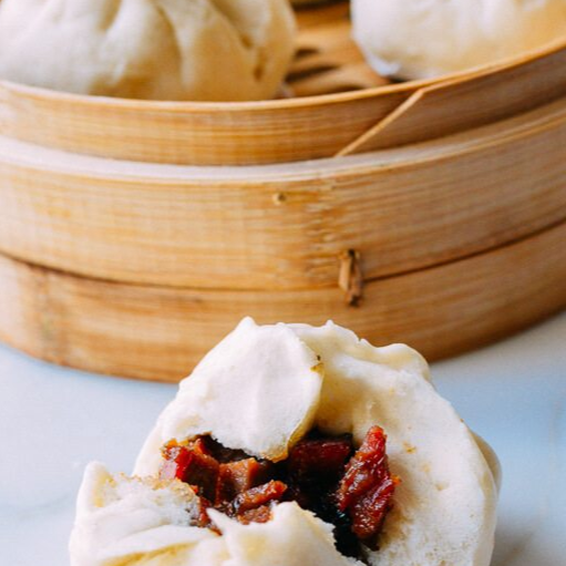 Order 4 Pieces Steamed Barbecued Pork Bun food online from Feng Nian store, Sausalito on bringmethat.com