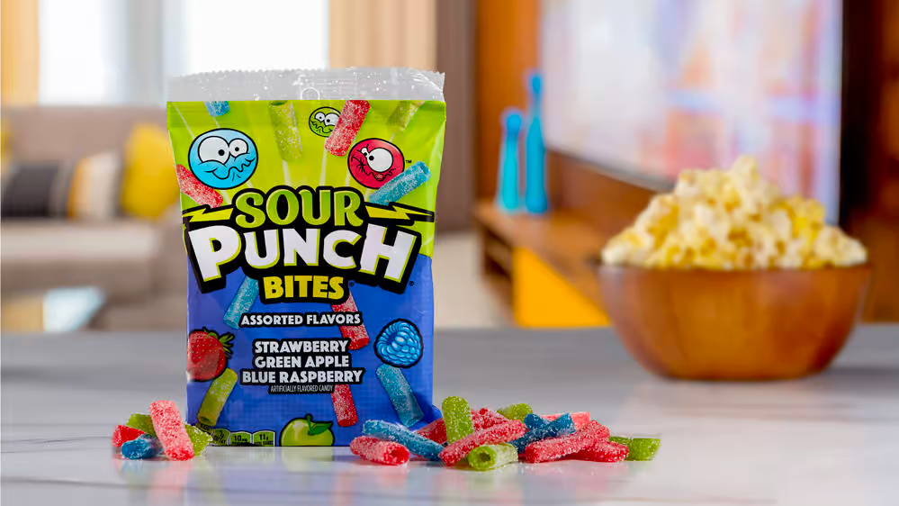 Order Sour Punch Bites Assorted (5 oz) food online from Harkins Theatres Flagstaff 16 store, Flagstaff on bringmethat.com