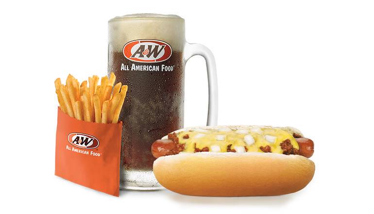 Order Coney Cheese Dog Combo food online from A&W store, Sacramento on bringmethat.com