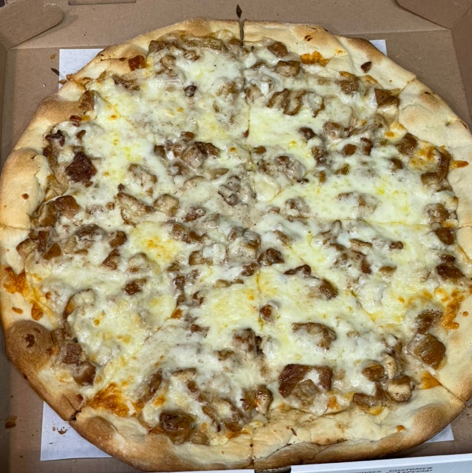 Order Personal Chicken Honey Mustard Pizza - Personal food online from Davila's Pizza & Restaurant store, Hackettstown on bringmethat.com