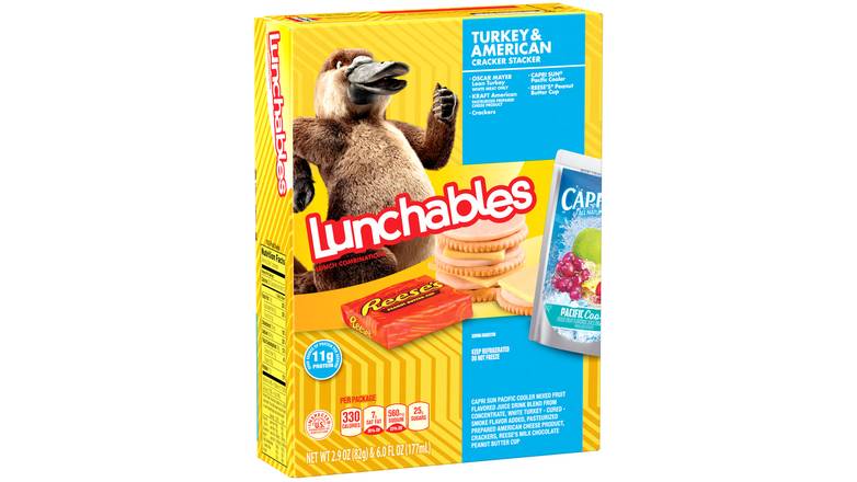 Order Lunchables Turkey & American Cheese Cracker Stackers food online from Exxon Constant Friendship store, Abingdon on bringmethat.com