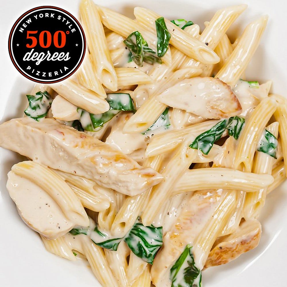 Order Penne Alfredo - Small food online from 500 Degrees Pizzeria store, Charlotte on bringmethat.com
