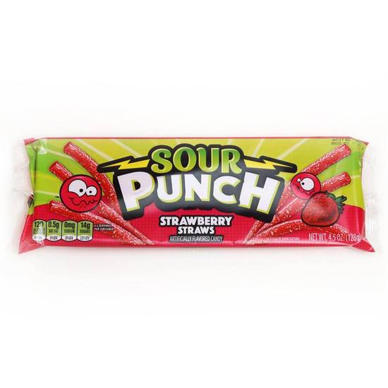 Order SOUR PUNCH Straws, Strawberry Chewy Candy, 4.5oz Movie Tray food online from Cvs store, Kern County on bringmethat.com