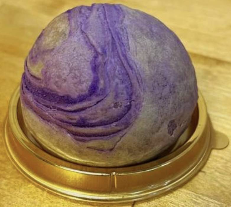 Order Egg Yolk Pastry (purple sweet potato) (S)紫薯蛋黄酥一个 food online from Timeless Tea store, Seattle on bringmethat.com