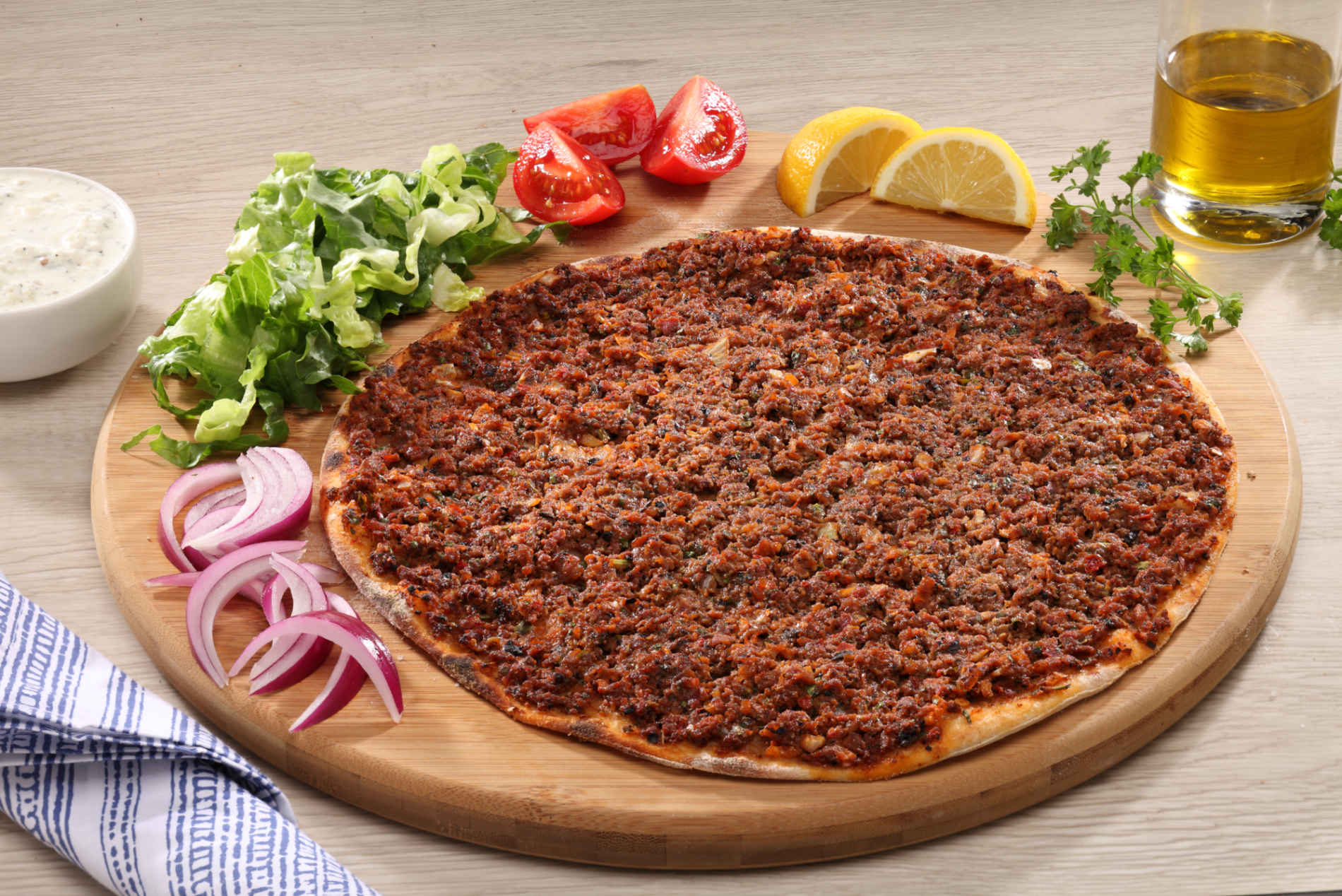 Order Lahmajoun food online from Cafe49 Halal Pizzeria store, Charlotte on bringmethat.com