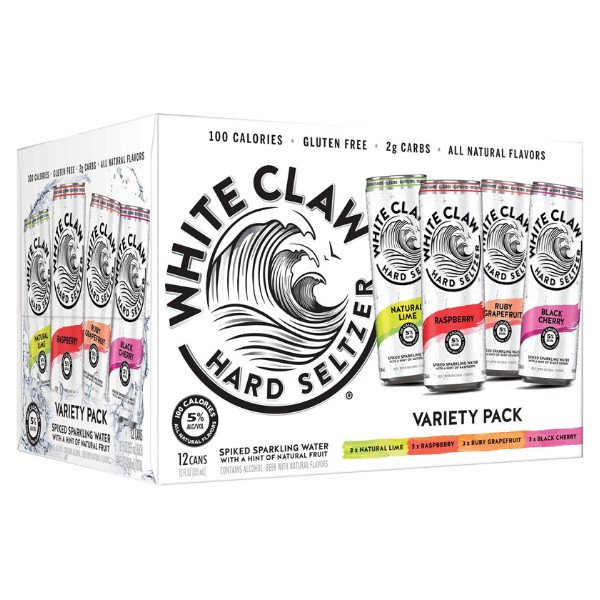 Order 12 Pack White Claw Hard Seltzer Variety Pack No. 1 food online from Wine Cellar store, Chico on bringmethat.com
