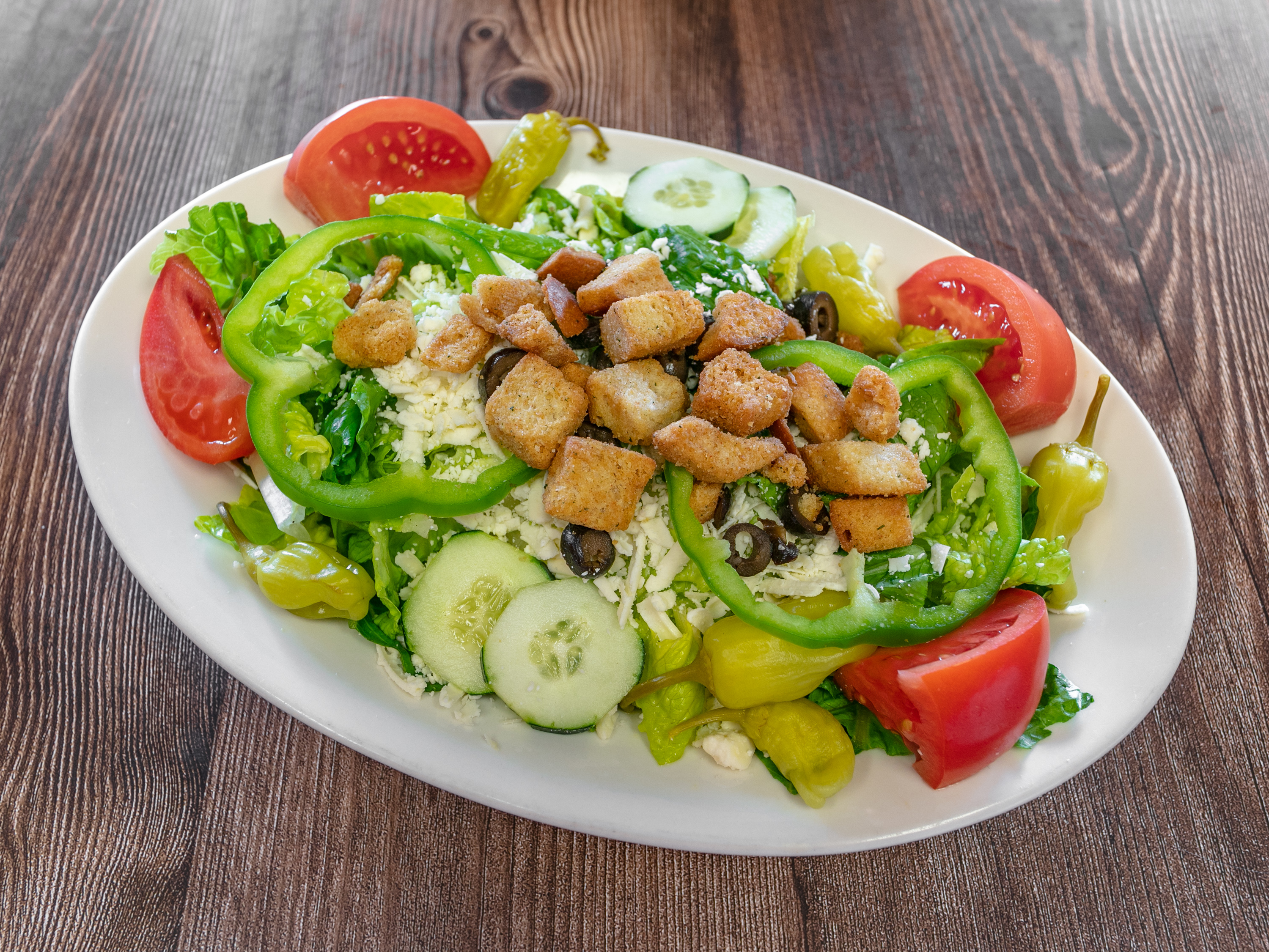Order Greek Salad food online from G Angelos store, Marietta on bringmethat.com