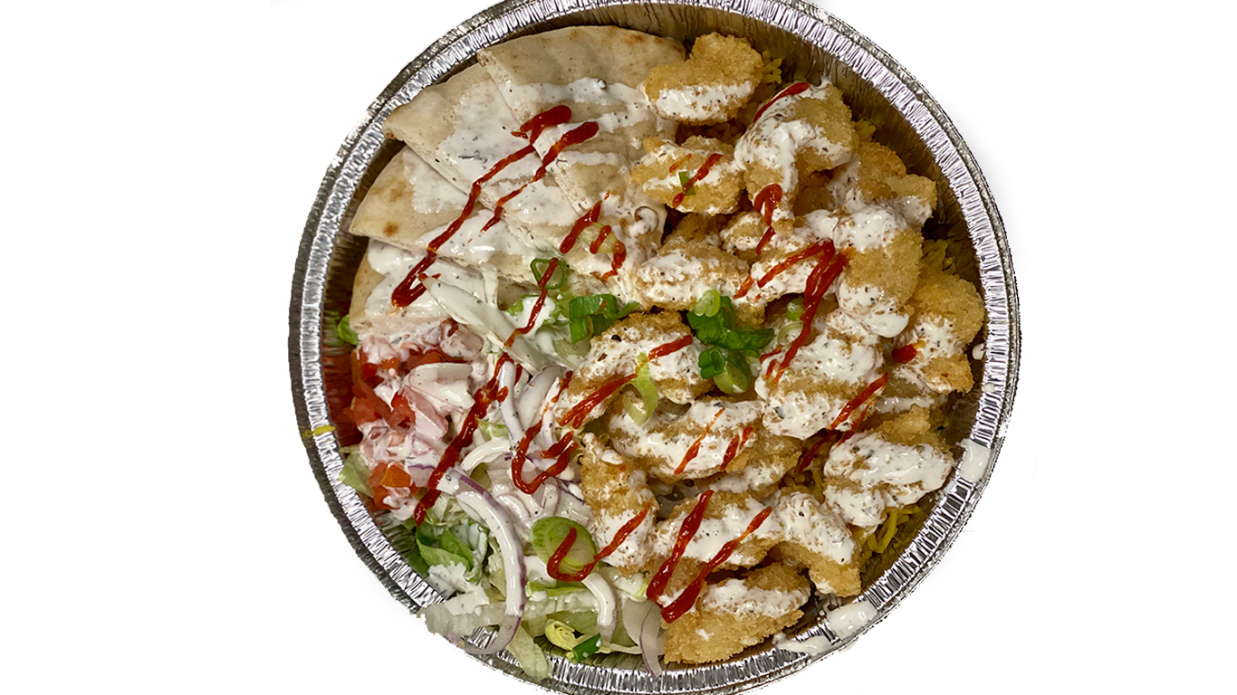 Order Shrimp Bowl Platter food online from Halal Kitch store, Philadelphia on bringmethat.com