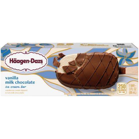 Order Haagen Dazs Vanilla Milk Chocolate Bar 3oz food online from 7-Eleven store, Lakewood on bringmethat.com