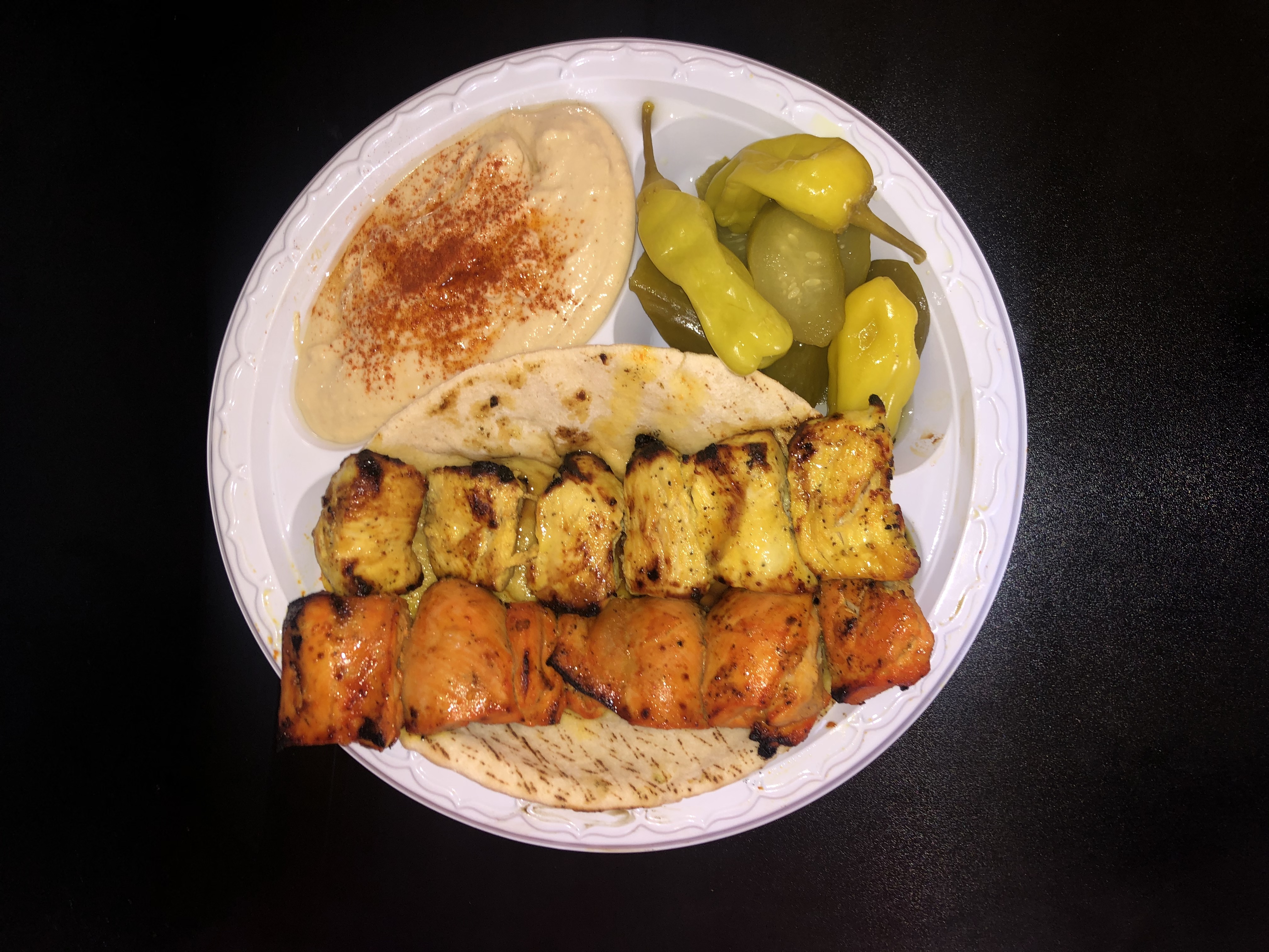 Order 29. Chicken breast & Chicken thigh with Bread food online from Dream Kabob House store, Los Angeles on bringmethat.com