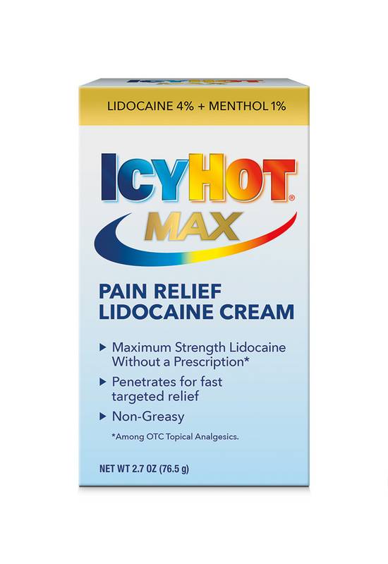 Order Icy Hot Lidocaine with Menthol Creme (2.7 oz) food online from Rite Aid store, Warren on bringmethat.com