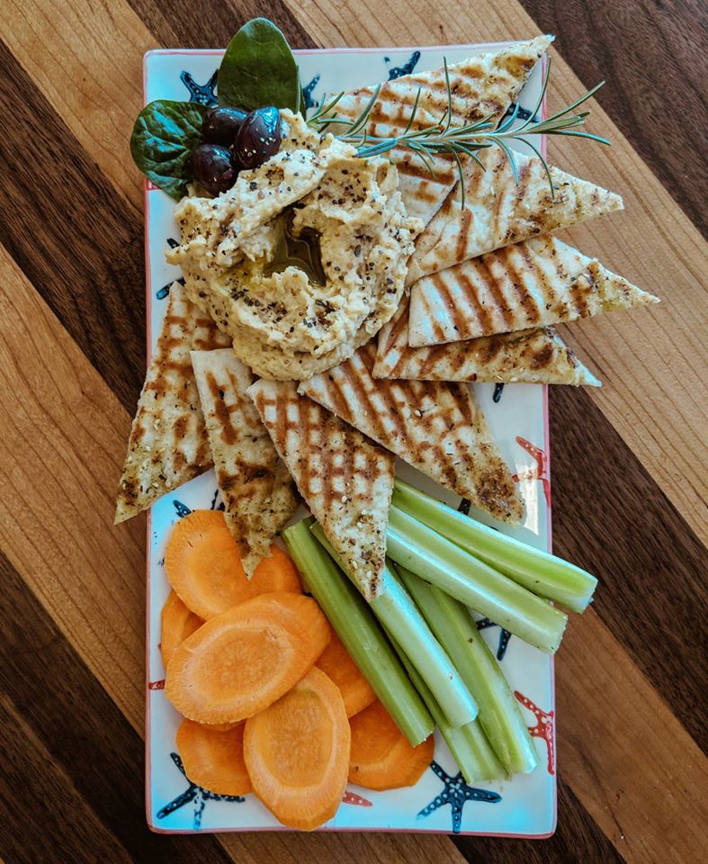 Order Hummus Platter food online from Positively 4th Street Coffee Bar and Cafe store, Ocean City on bringmethat.com