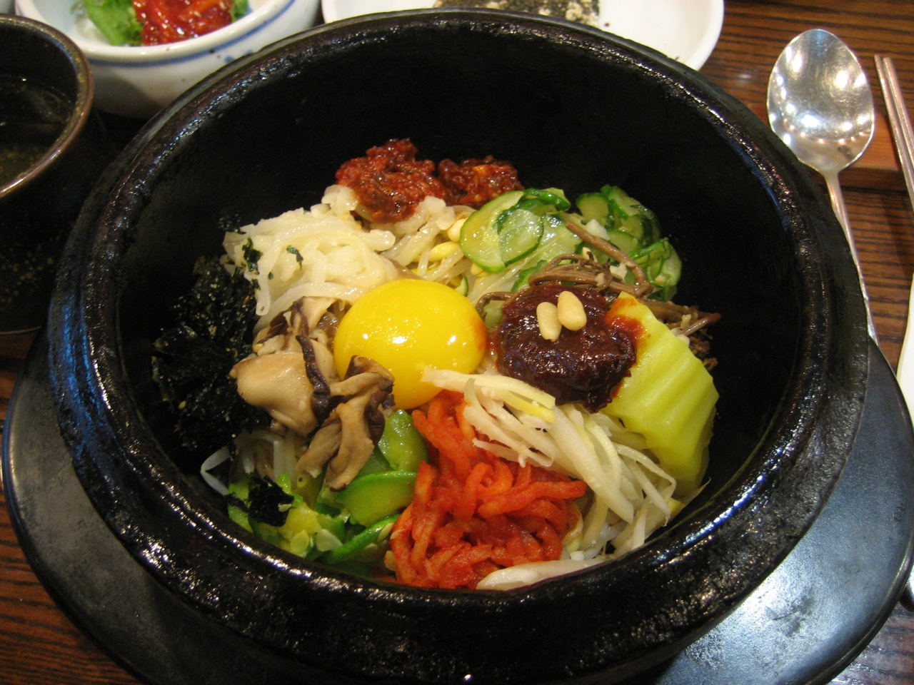 Order E9 Galbi Dolsot Bibim Bap food online from Ohya Sushi, Korean Kitchen store, Glendale on bringmethat.com