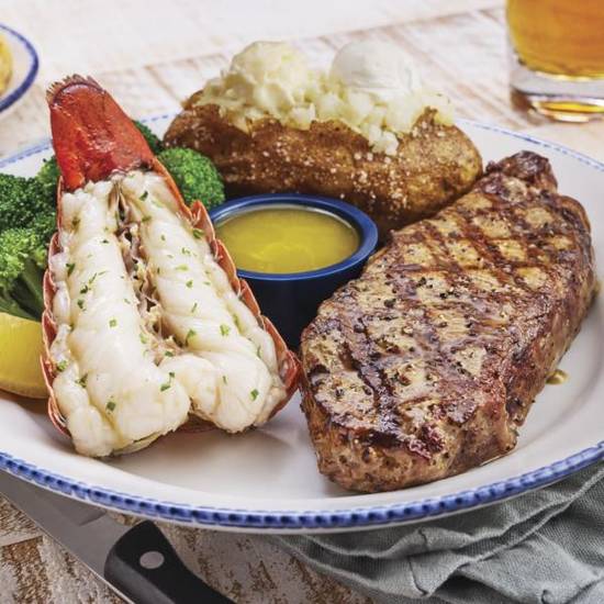 Order Surf & Turf Maine Lobster Tail & 10 oz. NY Strip** food online from Red Lobster store, Rochester on bringmethat.com